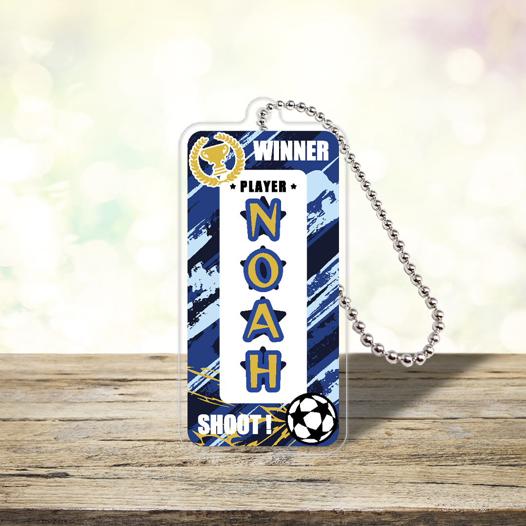【スポーツ】サッカー　カスタムネームアクキー