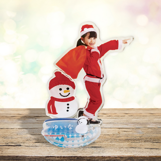 【クリスマス】雪だるま　アクリルスタンド